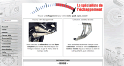 Desktop Screenshot of echappementmoto.com